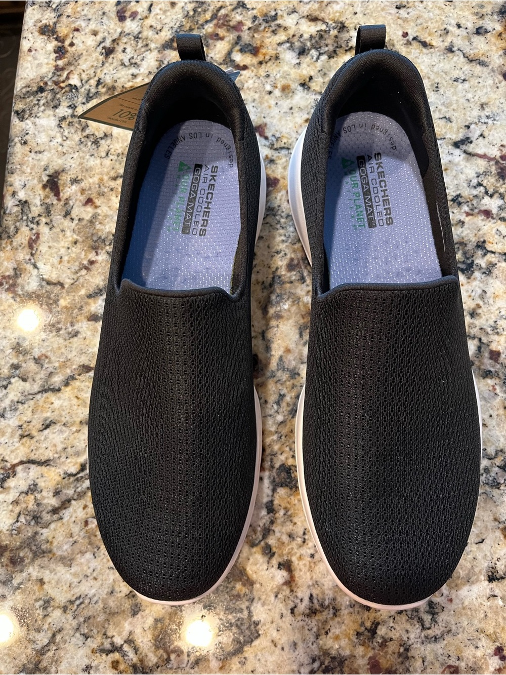 Skechers Go Walk Aurora Slip-On walking Sneakers with White Sole NWT